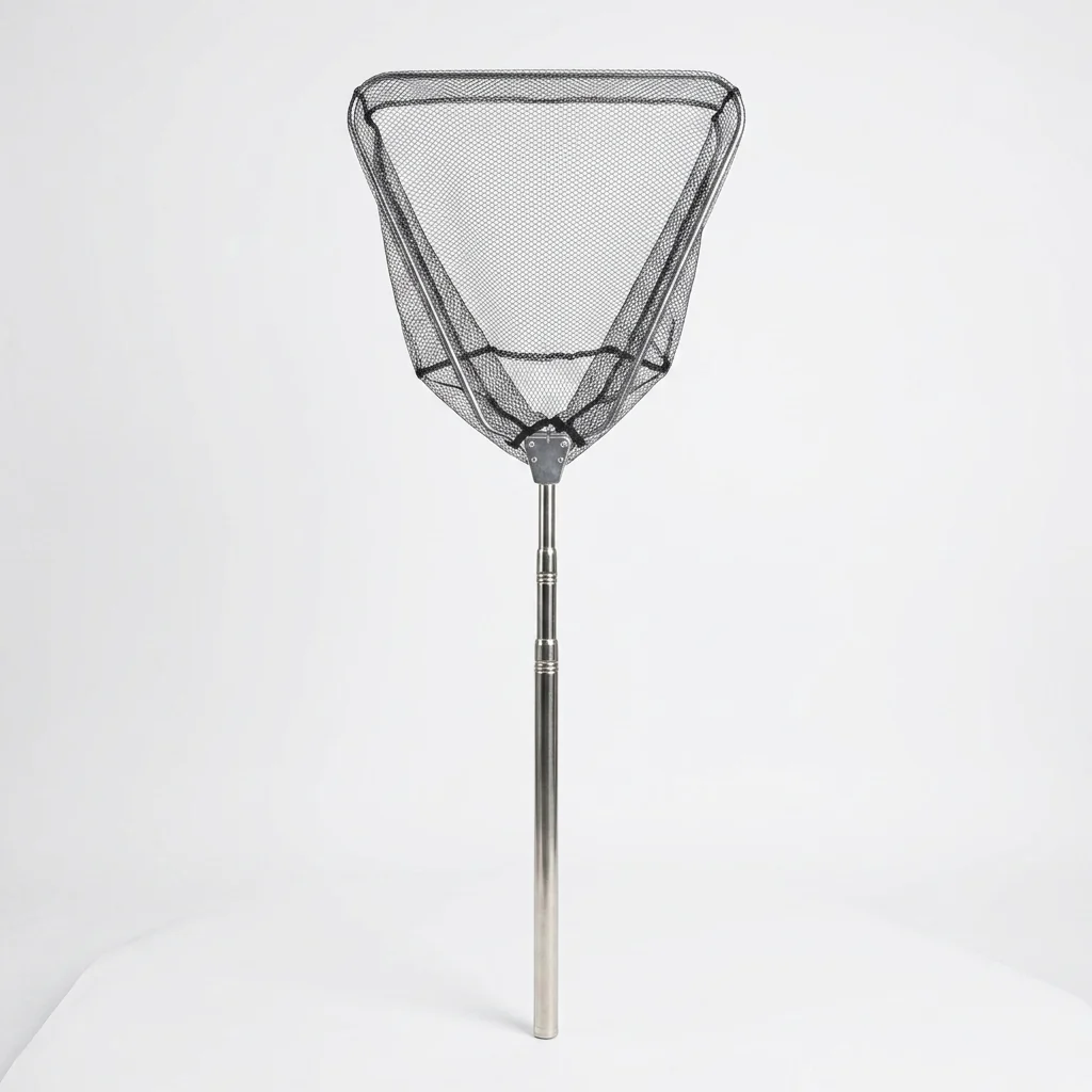 3m Telescopic Stainless Steel Triangular Fishing Net