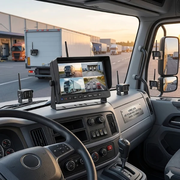 Car and Truck Four Way Monitoring Surveillance System