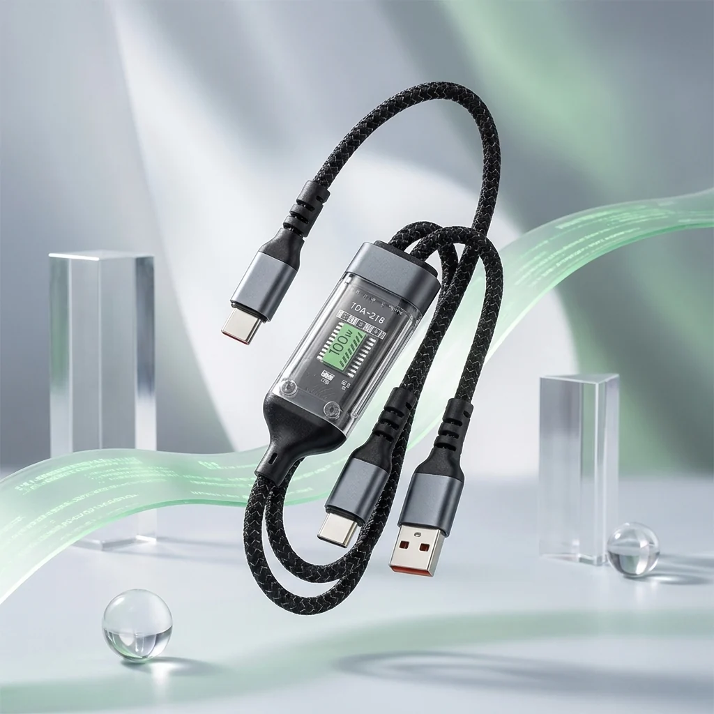 100W 3 in 1 Fast Charging USB Cable
