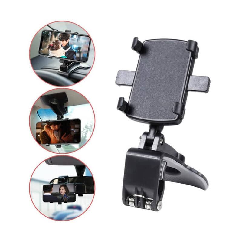 Perfect Dealz Car Phone Holder for Dashboard and Sun Visor