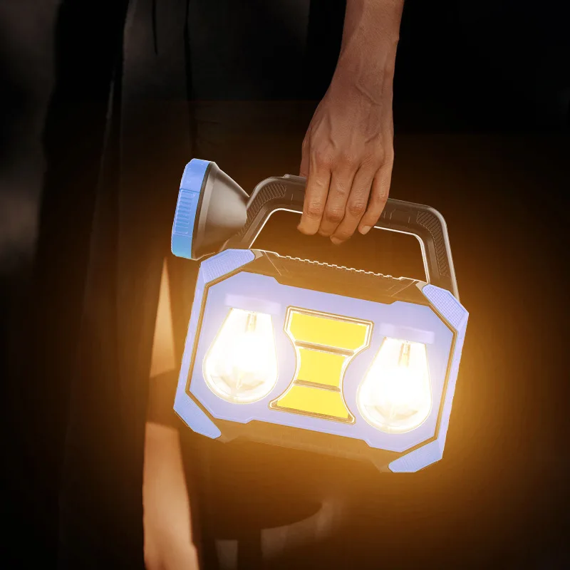 Multifunction Solar Power Bank with Work Light
