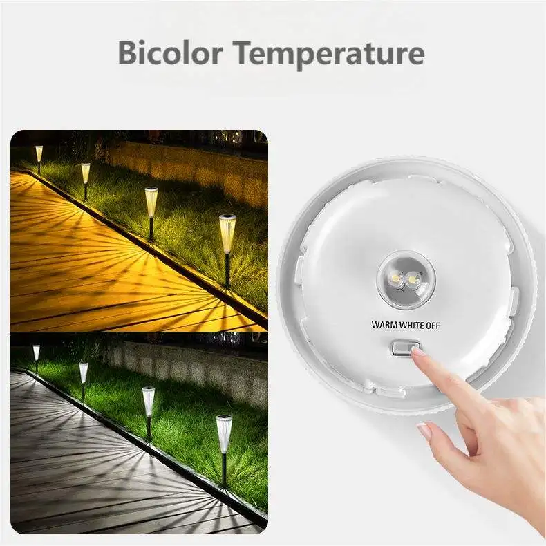 Waterproof LED Solar Street Light showcasing bicolor temperature functionality in outdoor settings.