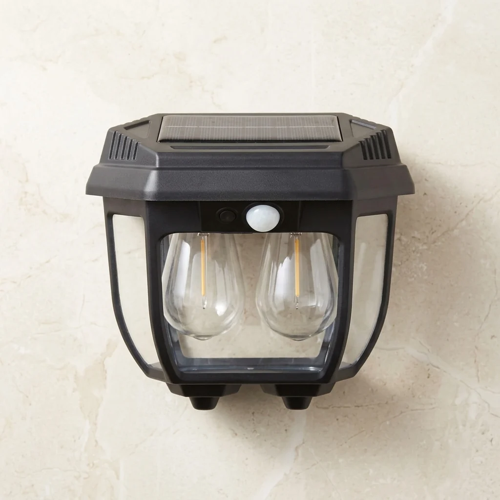 Outdoor Courtyard Solar Powered Wall Lamp