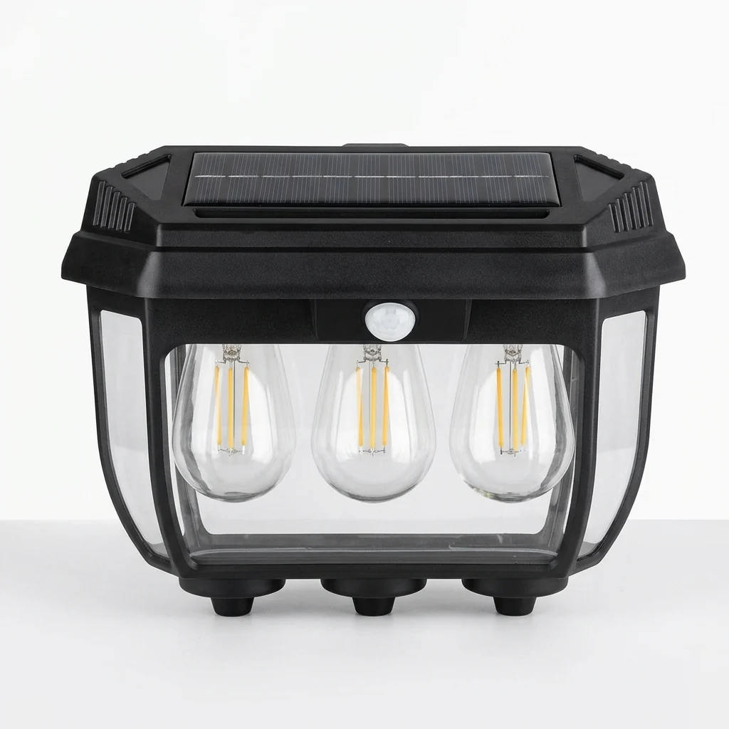 Outdoor Solar Human Body Sensor Wall Lamp