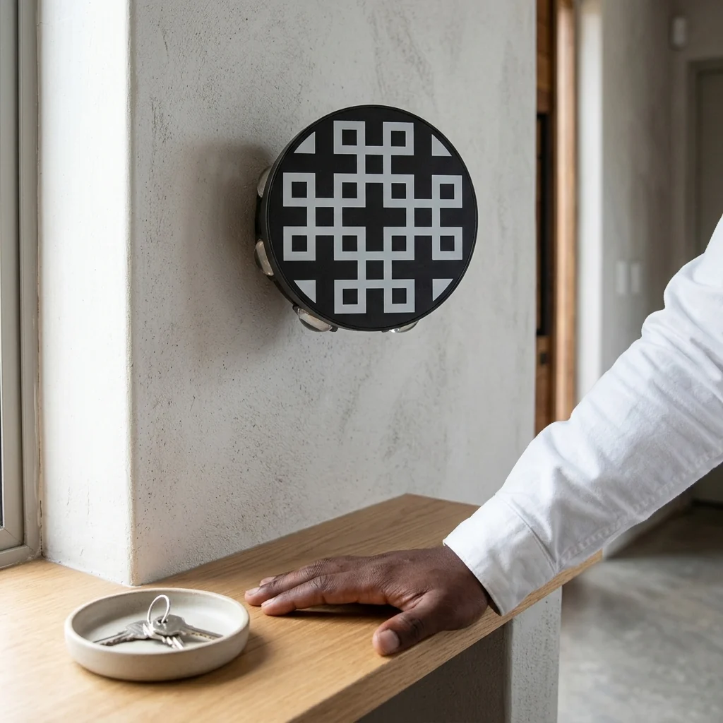 Modern Waterproof LED Outdoor Wall Lamp displayed in a contemporary interior setting with a stylish design.