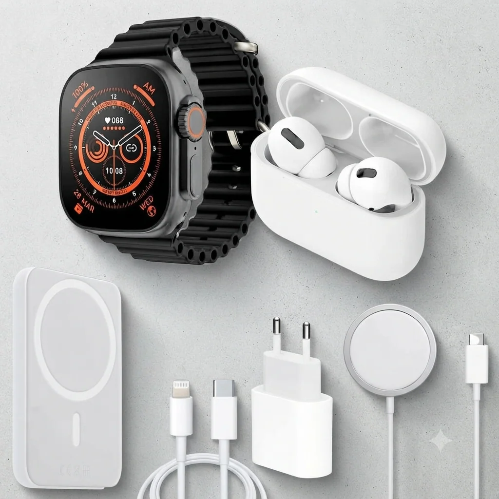 Smart Watch and Earphone Combo