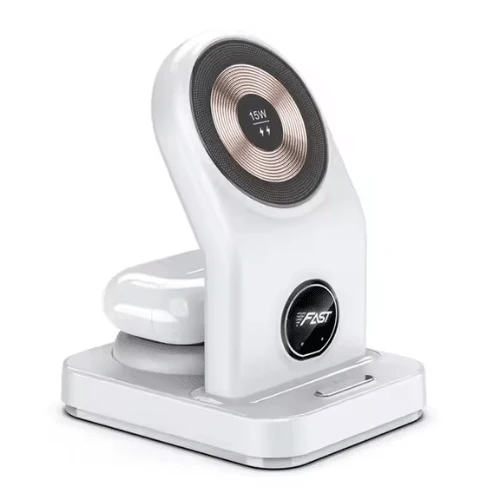 Perfect Dealz 15W 3-in-1 Fast Wireless Charging Station