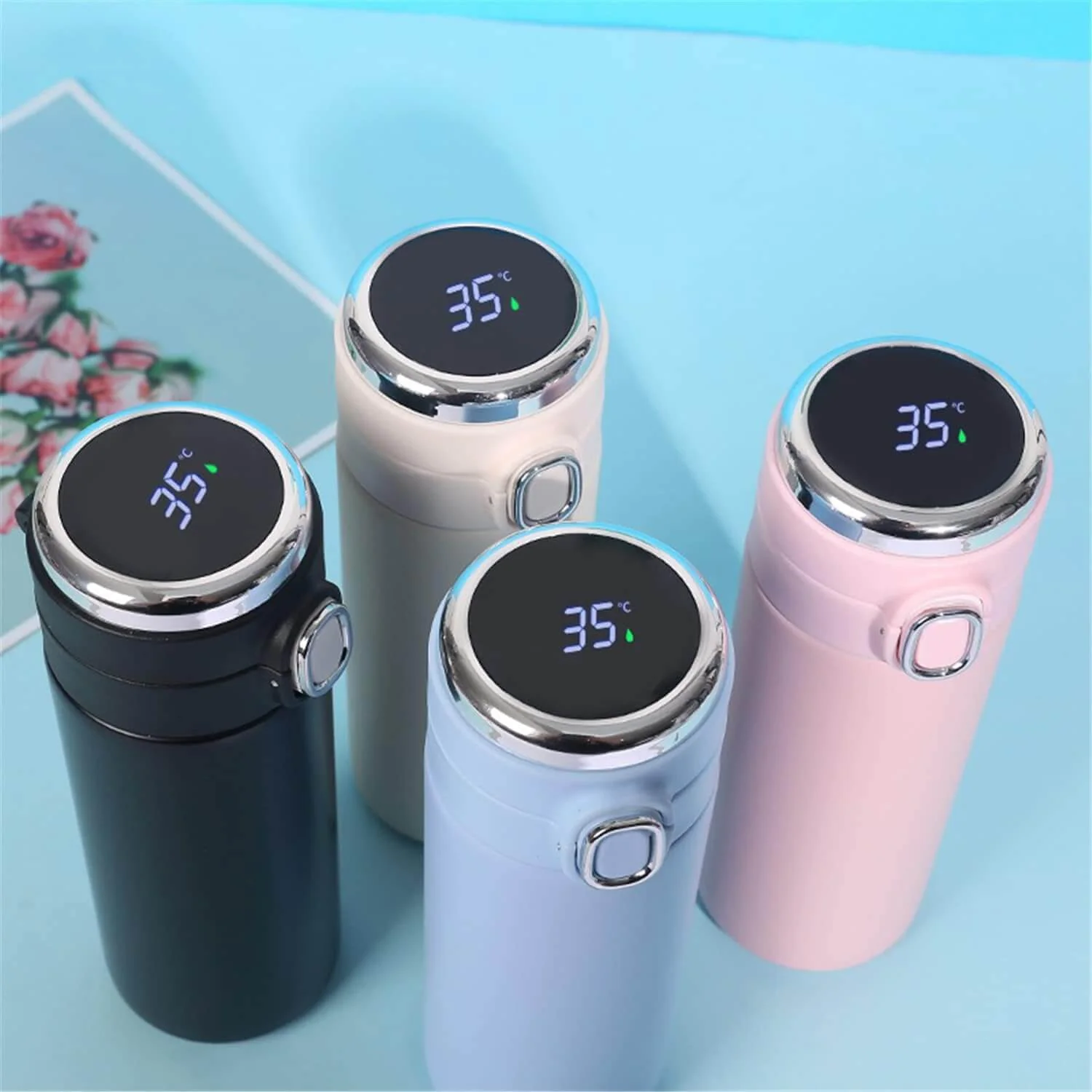 Perfect Dealz Smart Double Wall Vacuum Insulated Bottle with Led Temperature Display
