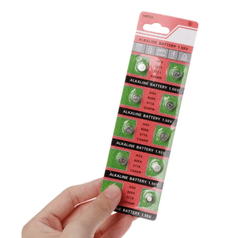 Perfect Dealz 10 Piece AG4 Button Cell Batteries 1.55V