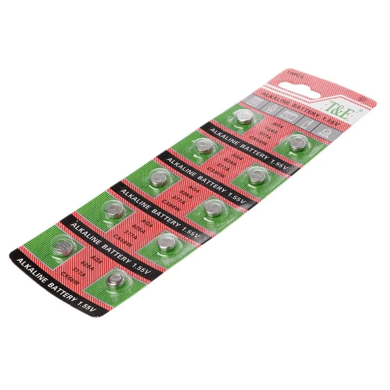 Perfect Dealz 10 Piece AG4 Button Cell Batteries 1.55V