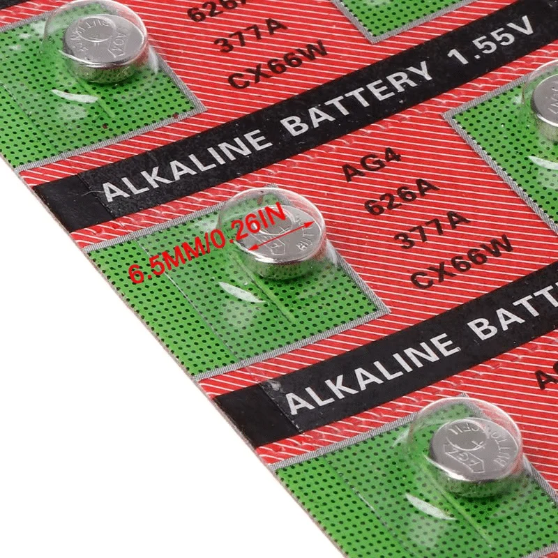 Perfect Dealz 10 Piece AG4 Button Cell Batteries 1.55V