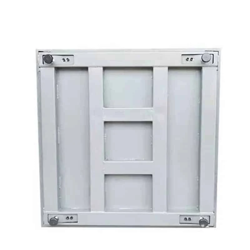 3 Ton Industrial Digital Platform Scale 1m x 1m bottom view showing the durable construction and swivel wheels for mobility.