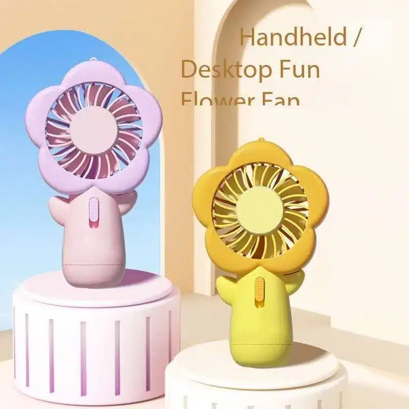 Perfect Dealz Cute Handheld Mini Flower Fan