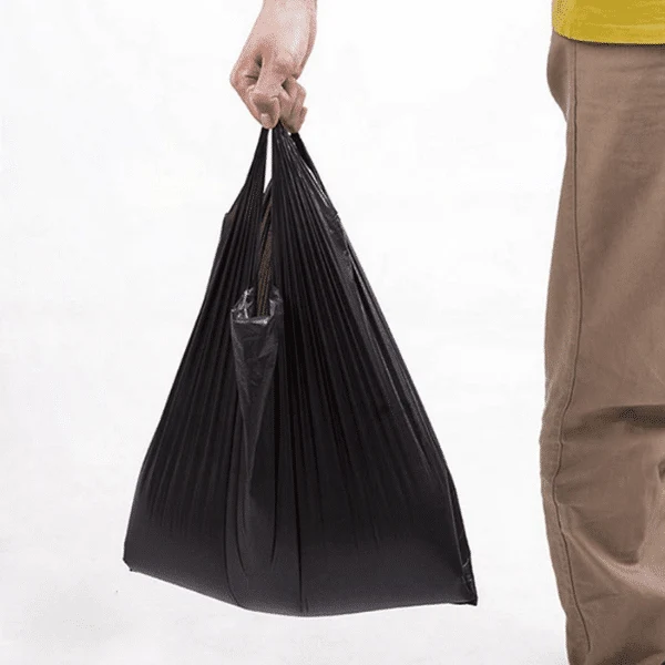 100pcs Midi Black Plastic Bags