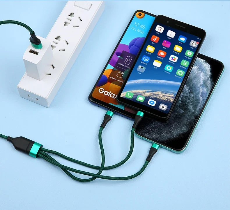 3-in-1 USB Charging Cable for Fast & Convenient Charging