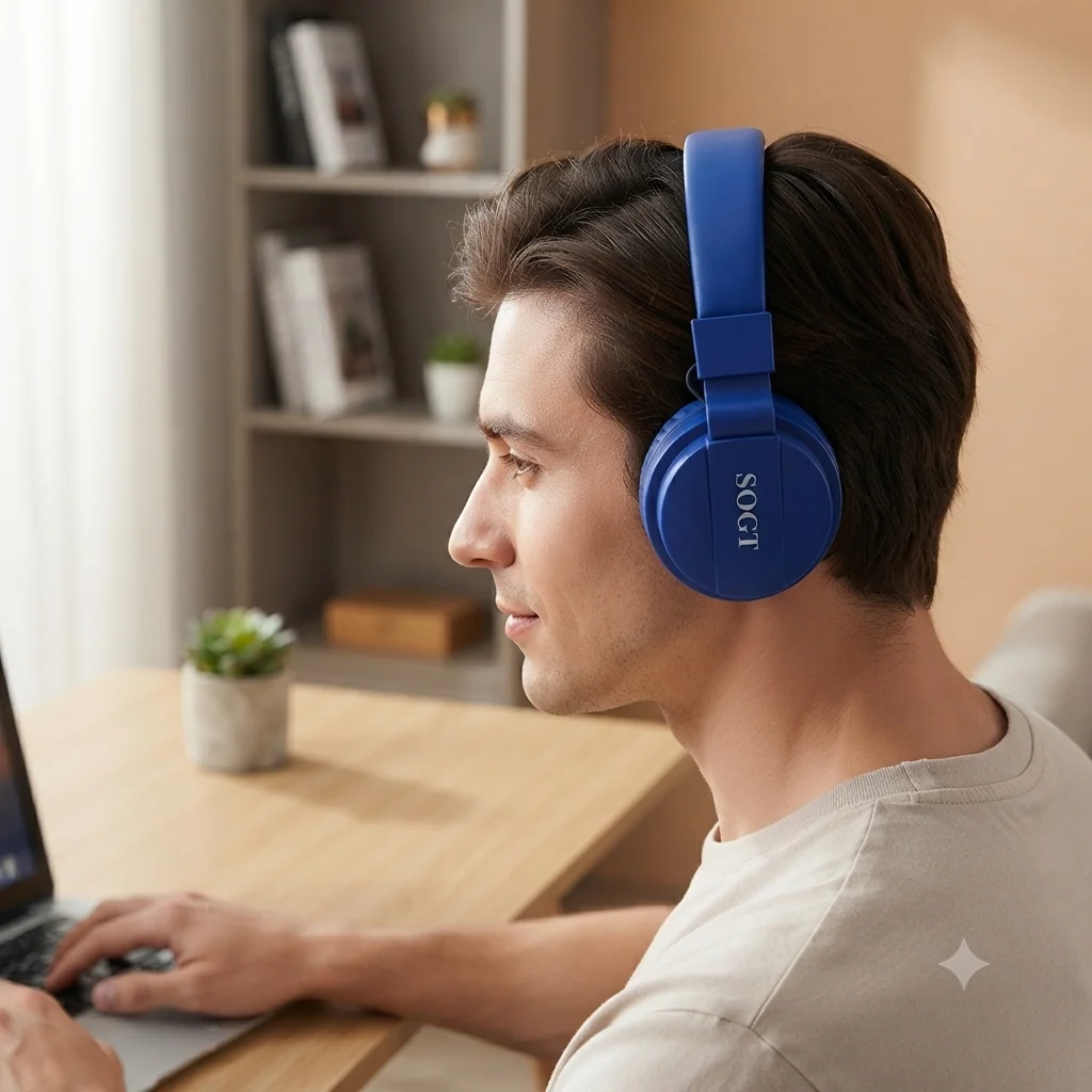 Foldable Wireless Bluetooth Headphones