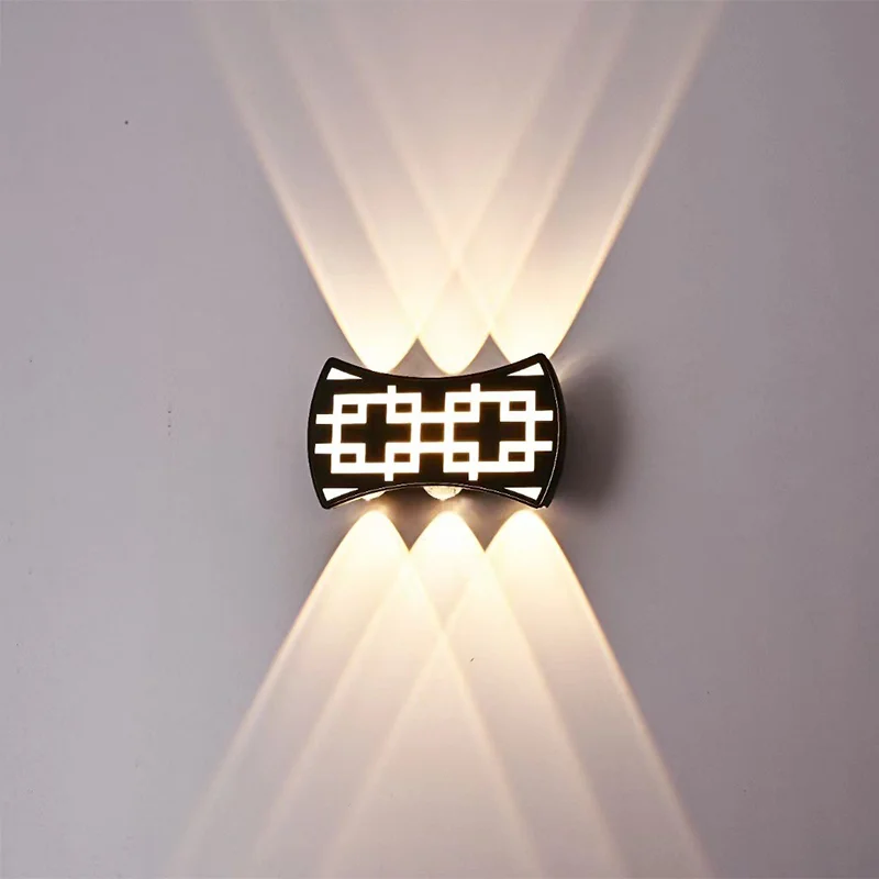 Waterproof Square Aluminum Tempered Glass LED Wall Light
