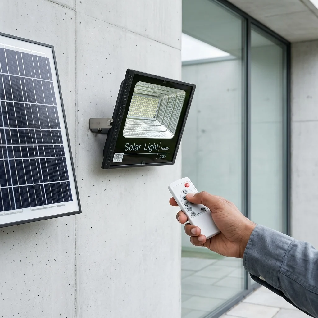 100W Solar Floodlight - Perfect Outdoor Lighting Solution