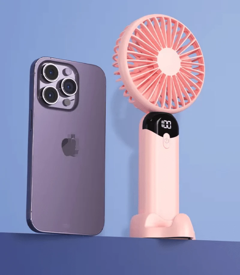 Portable Digital Display Mini Handheld Fan