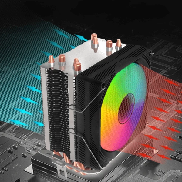CPU Air Cooler with 4 Copper Heat Pipes