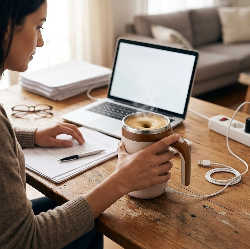 Automatic Magnetic Stirring Coffee Mug