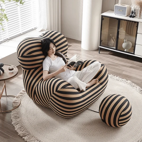 Bubble Chair With Round Ottoman