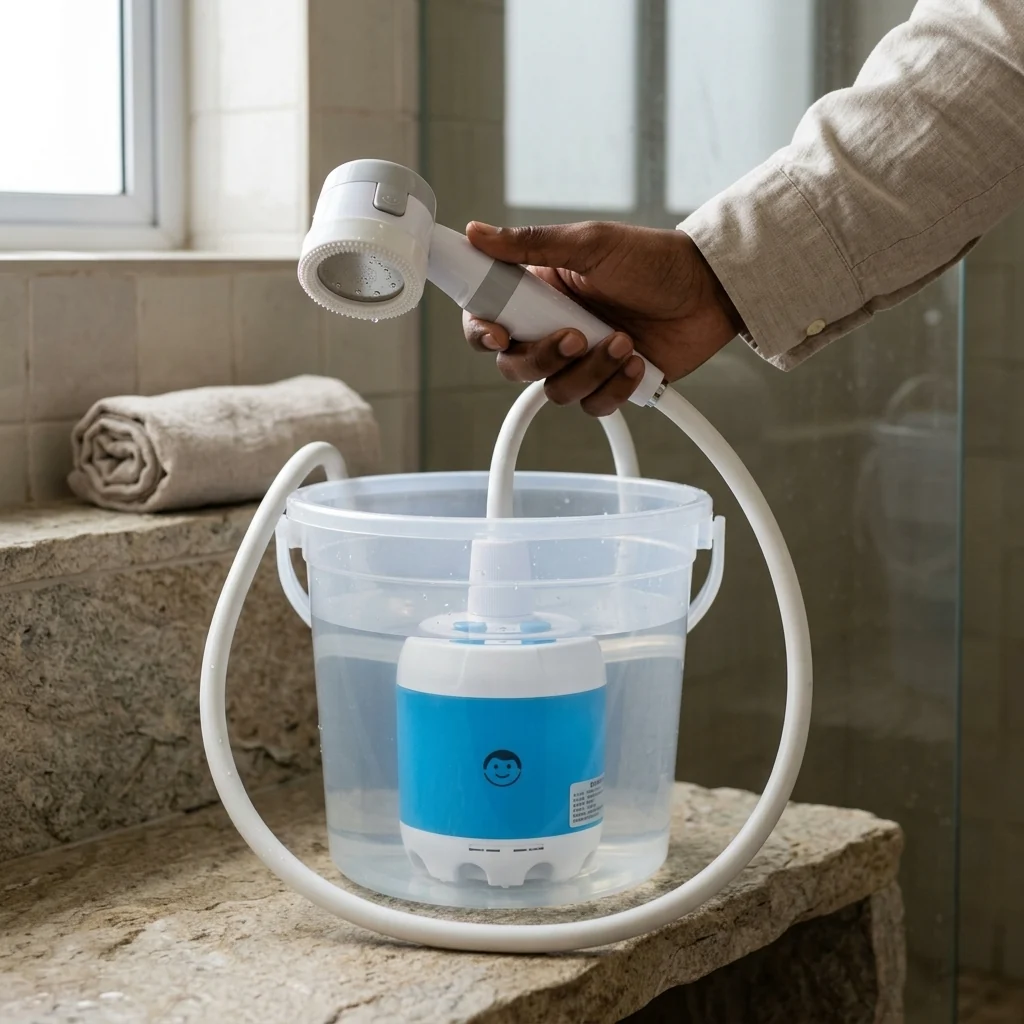 Portable Electric Outdoor Shower Pump Kit