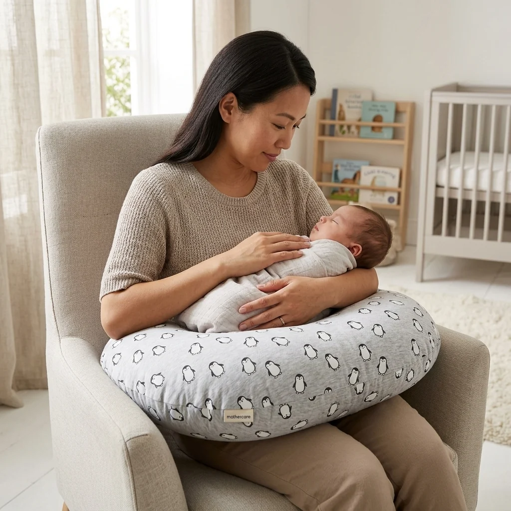 Ergonomic C-Shaped Nursing Support Pillow