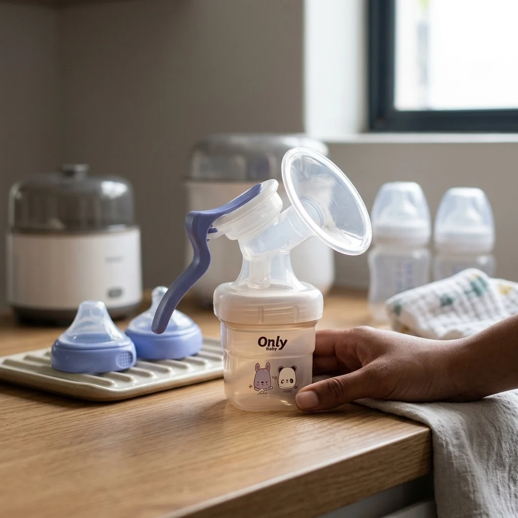 Manual Breast Pump Kit - Comfort and Portability for Moms