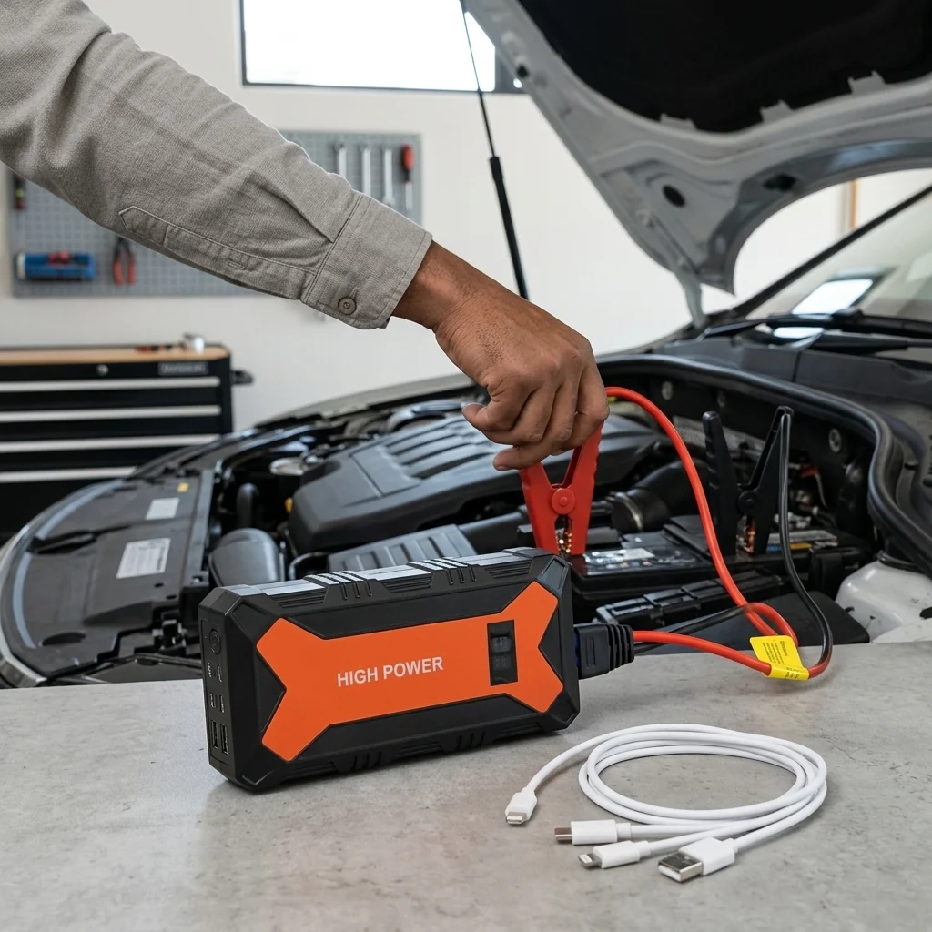 Portable Car Jump Starter Power Pack